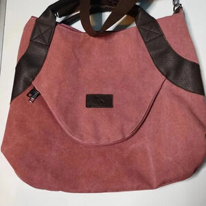 Genova Hobo Tote Bag Canvas Leather  K2 Classic Fashion Large